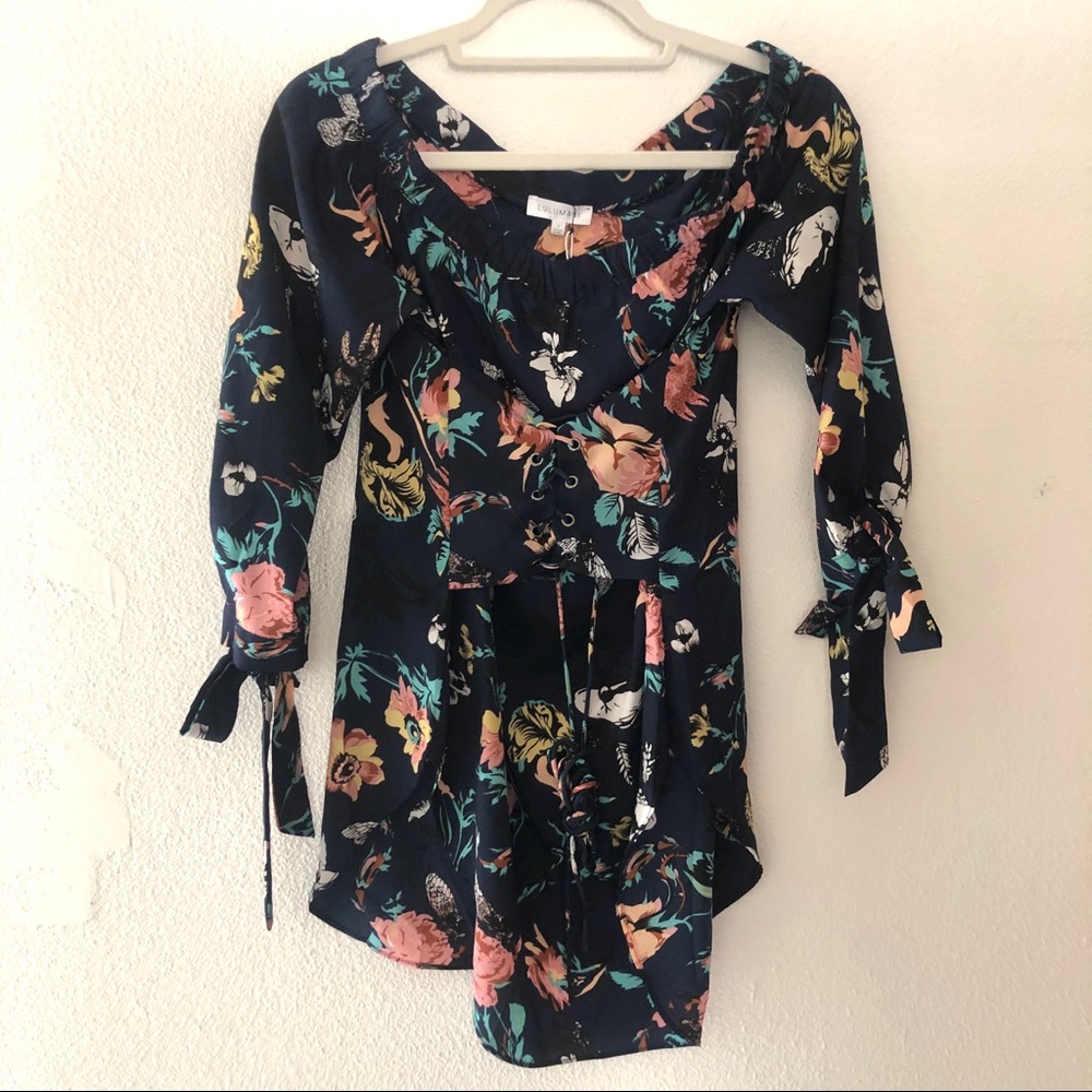 LUMARI Floral Tunic Dress Top
